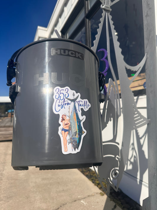 353 Customs Tackle Huck Bucket- Grey