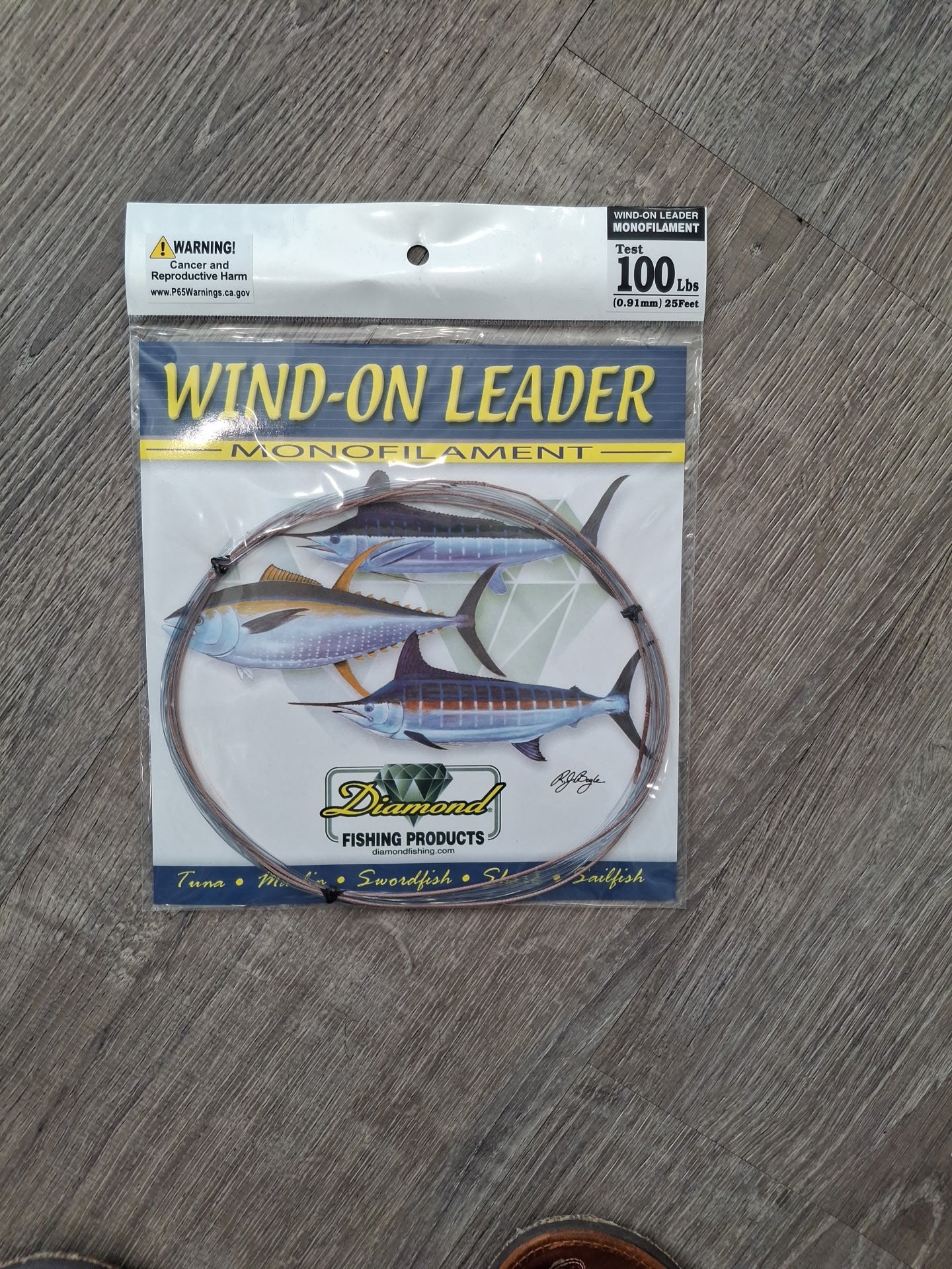 Diamond Monofilament Wind On Leader 100lbs