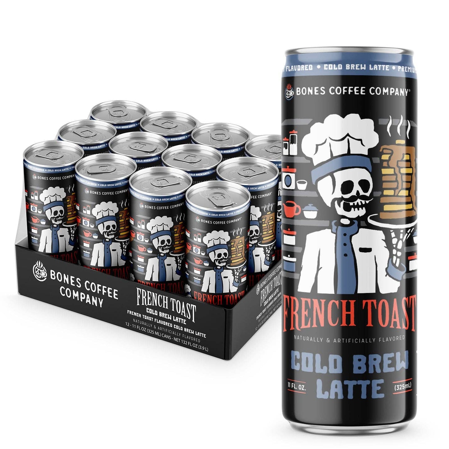 French Toast Cold Brew Latte | 12-Pack | Iced Canned Coffee