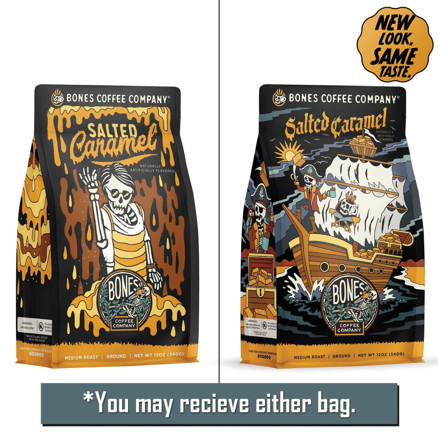 Salted Caramel Flavored Coffee | 12oz | Whole Bean & Ground