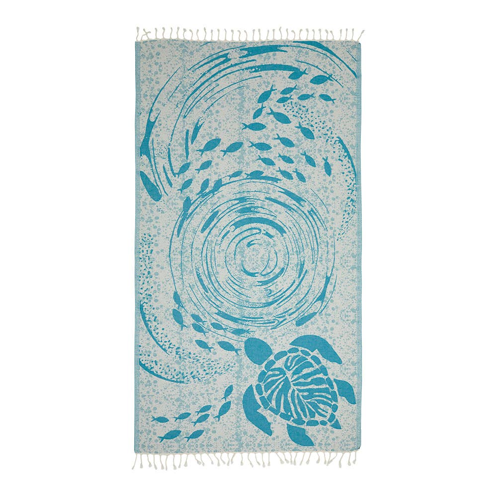 Ocean Turtle Beach Bath Pool Towels Turkish Cotton Sand-free