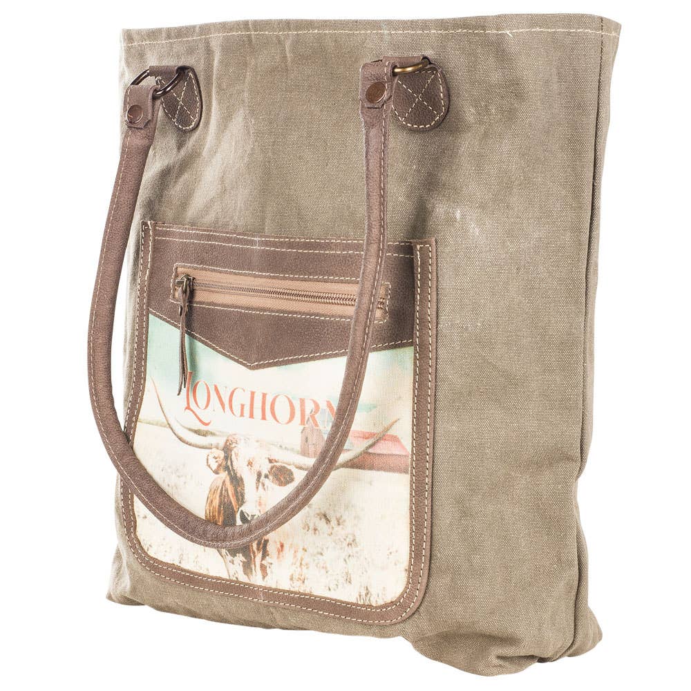 LONGHORN TOTE BAG
