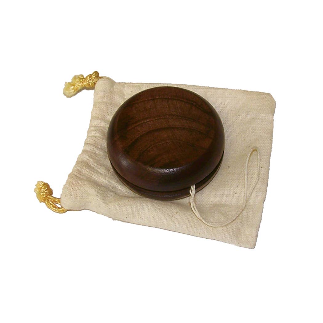 Solid Wooden Yo-Yo in Cloth Bag - 2-1/2"