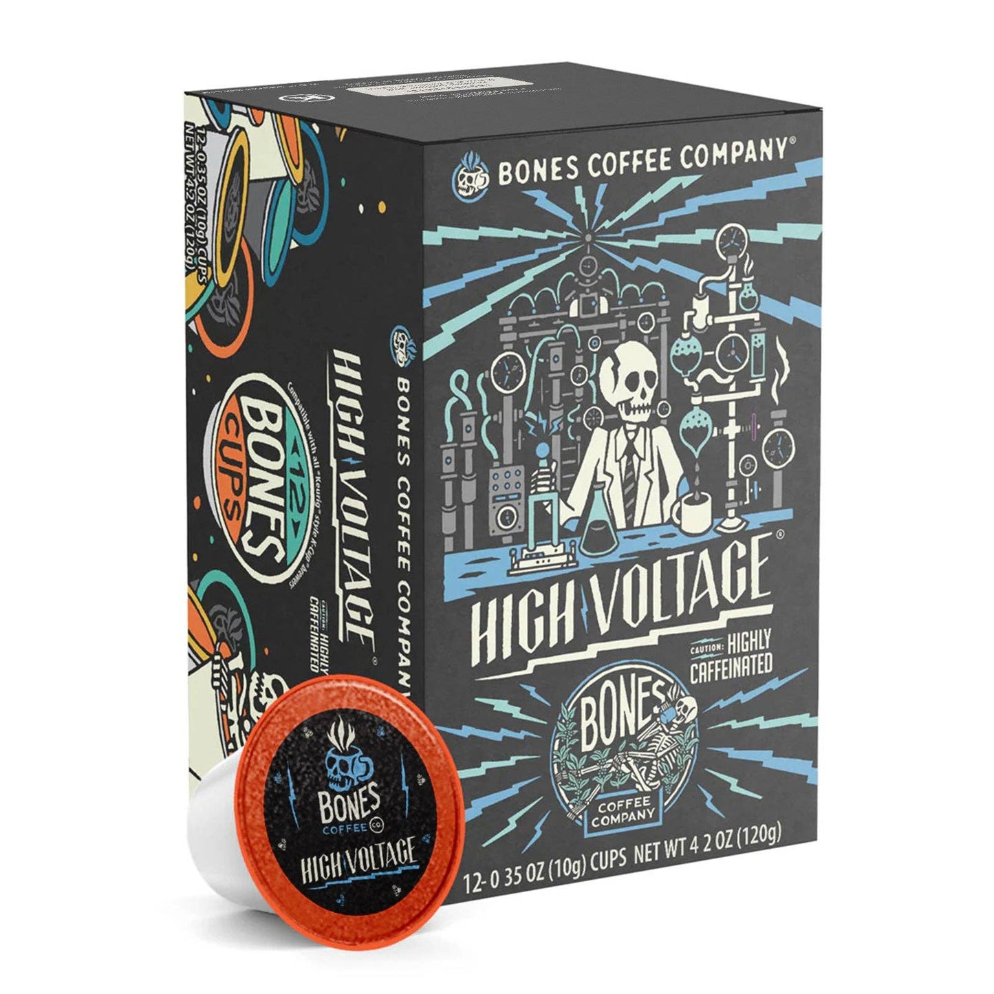 High Voltage Coffee Pods | 12 Count | Flavored Coffee
