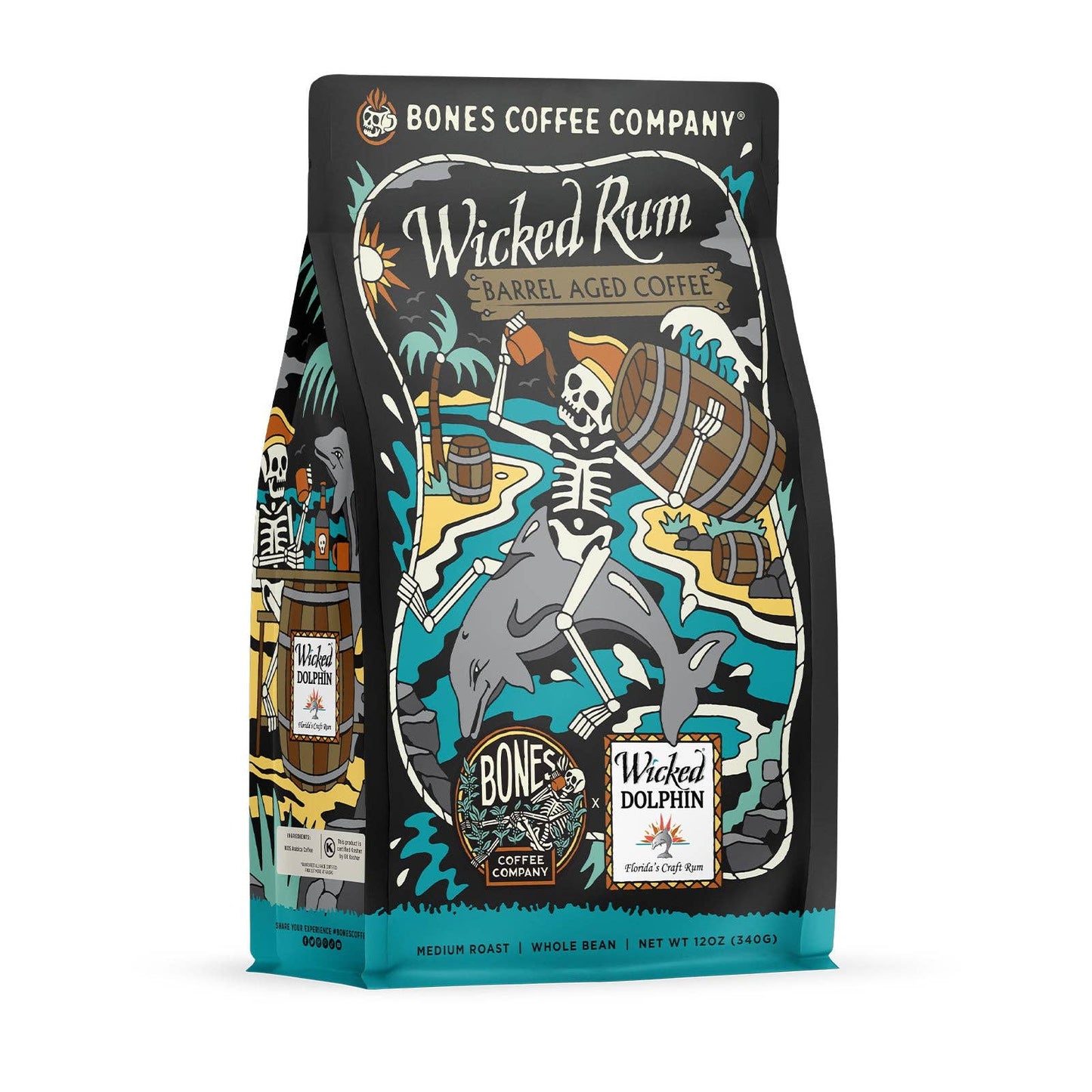 Wicked Rum Barrel-Aged Coffee | 12oz | Whole Bean