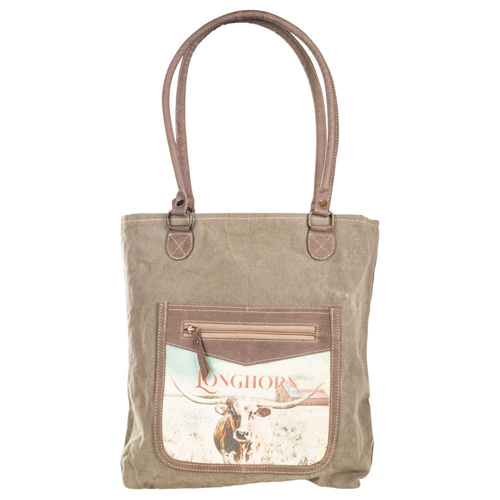 LONGHORN TOTE BAG