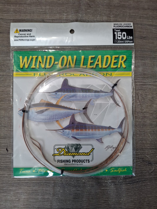 Diamond Fluorocarbon Wind On Leader 150lbs