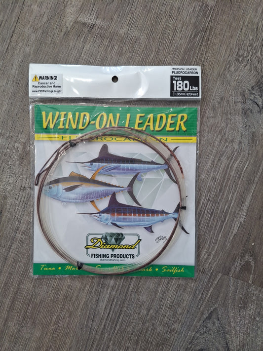 Diamond Fluorocarbon Wind On Leader 180lbs