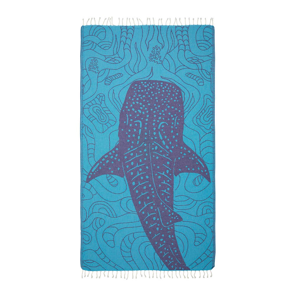 WhaleShark Turkish Beach Towels Quick-dry Oversized Sandfree