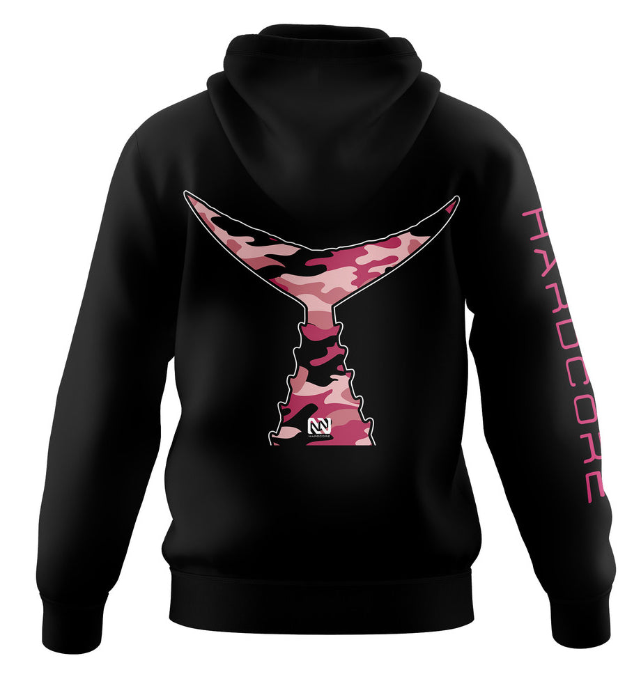 Hardcore Series - Pink Tuna Tail Zip Up Fleece Hoodie