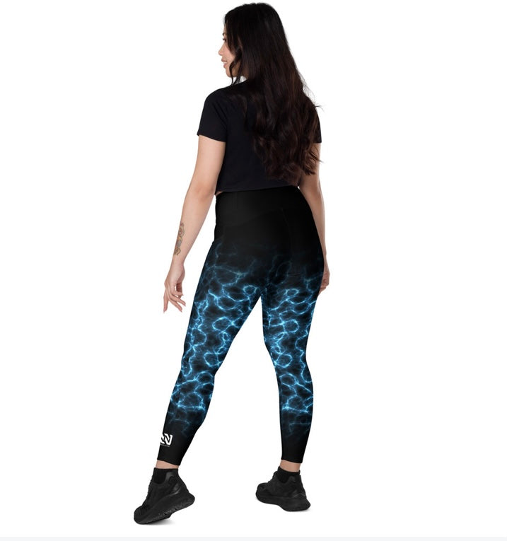 Electric Blue- Performance High Waist Legging with Side Pockets