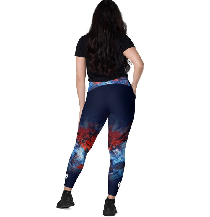 Patriotic High Waist Legging with Side Pockets