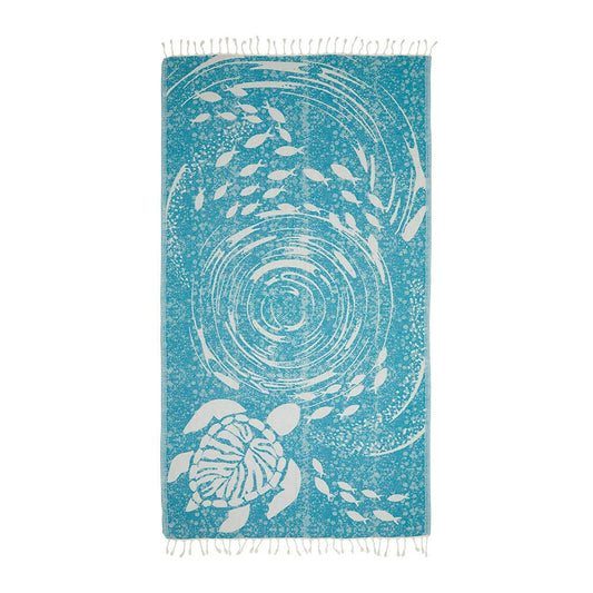 Ocean Turtle Beach Bath Pool Towels Turkish Cotton Sand-free