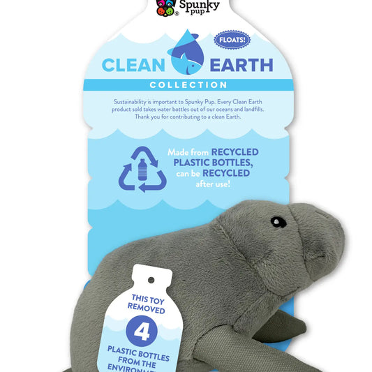 Plush Manatee Dog Toy