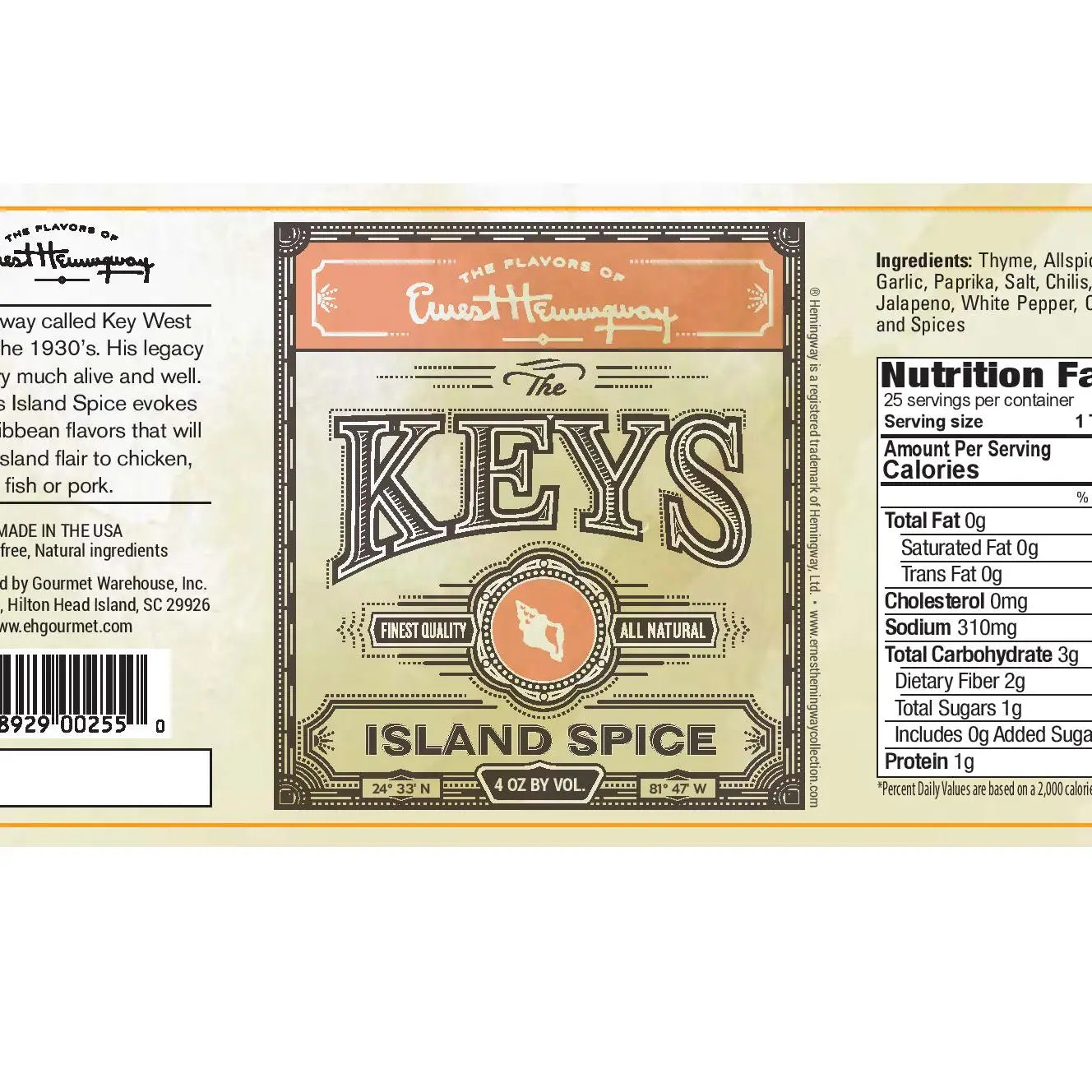 Hemingway "The Keys" Island Spice